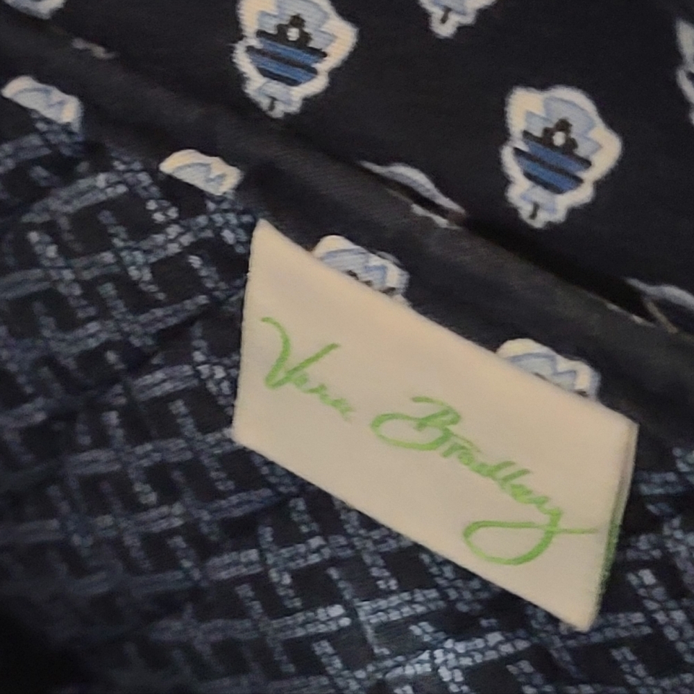 Vera Bradley Nantucket Navy Small Tote Bag - Picture 7 of 11